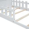 90*200cm Flat Bed, Children's Bed, House Rail, White