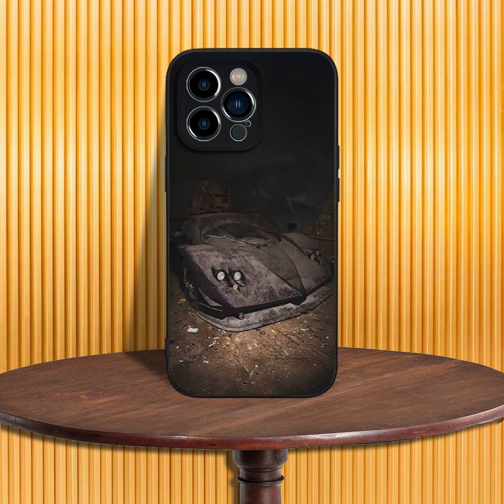 Abandoned Vehicle Cars Phone Case For iPhone 17,16,15,14,13,12,11,Pro,Max,Plus,X,XS,SE4,E,Mini,Soft Black Case iPhone14Pro