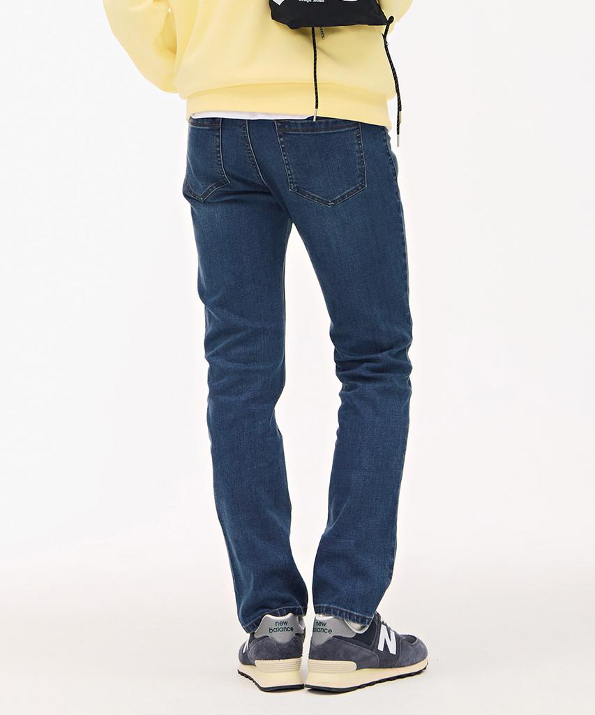 CHASECULT Men'S Hidden Banding Slim Denim Pants - Blue