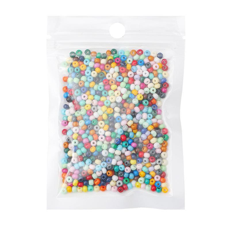 "2/3mm Solid Color Glass Rice Beads for Handmade DIY Jewelry: Bracelets & Necklaces"