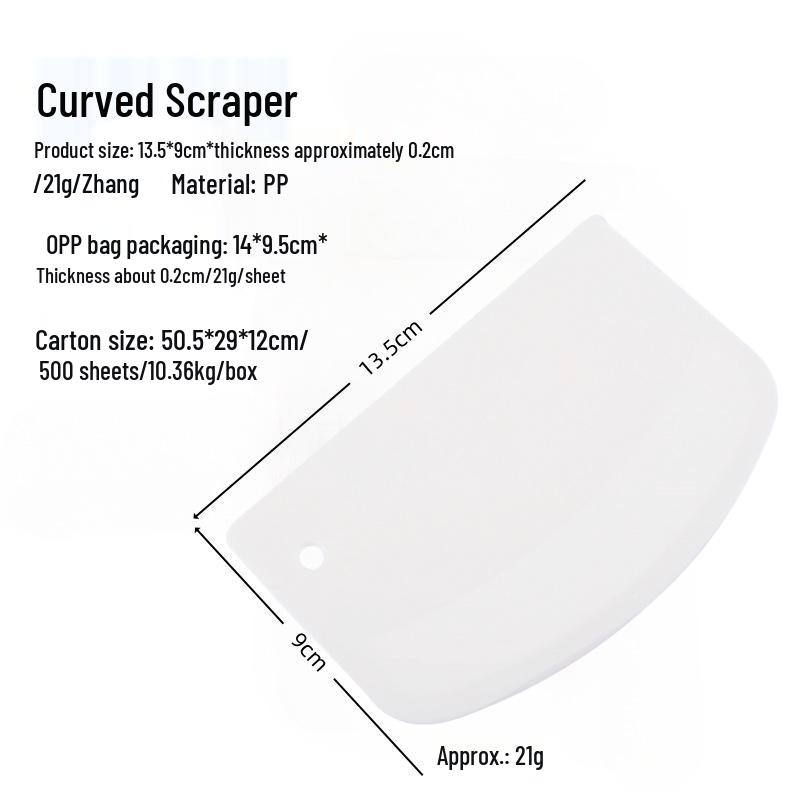 

Plastic Scraper and Bevel Slicer for Baking and Cake Making Single Piece