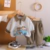 Kids Casual Long-Sleeve Set, Comfortable Daily Wear Outfits