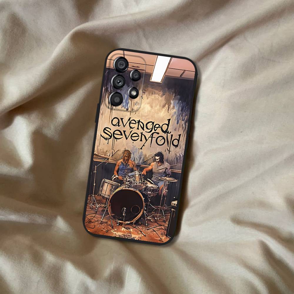 A-Avenged S-Sevenfold Rock Samsung Phone Case For A20,A21s,A22,A31,A32,A52,A53,A72,73,A80 Soft Black Cover