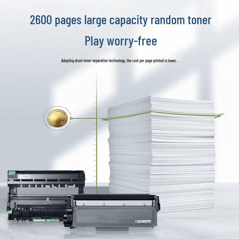Lenovo LJ2680DN A4 Black and White Laser Printer CN plug (adapter included)