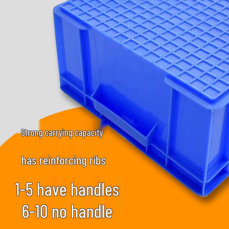 Rectangular Plastic Parts Box with Thickened Walls for Hardware and Tools