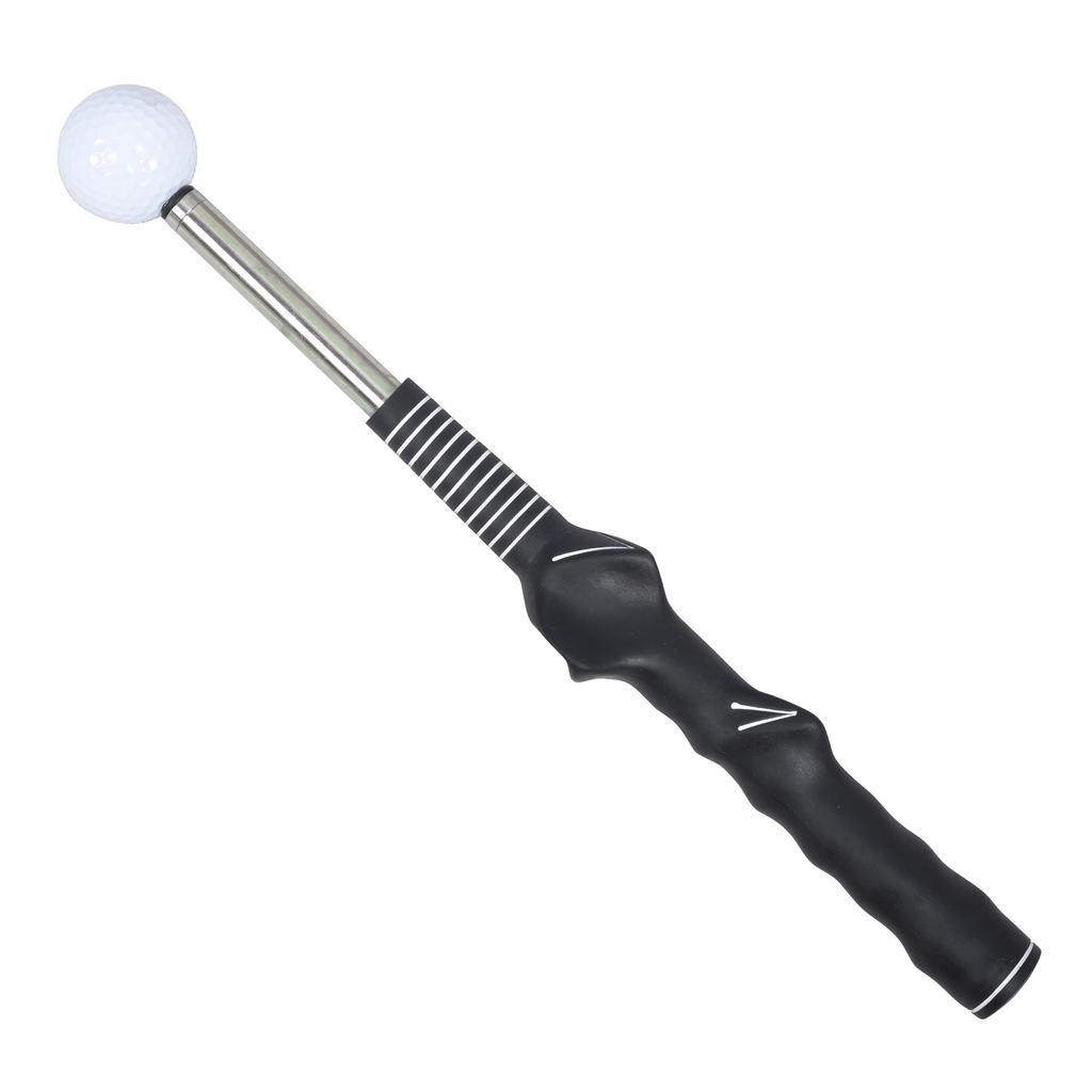 Golf Swing Trainer Rhythm Click Sound Telescopic Warm Up Correcting Gesturer Training Aid for Tempo Grip Strength Practice Stick