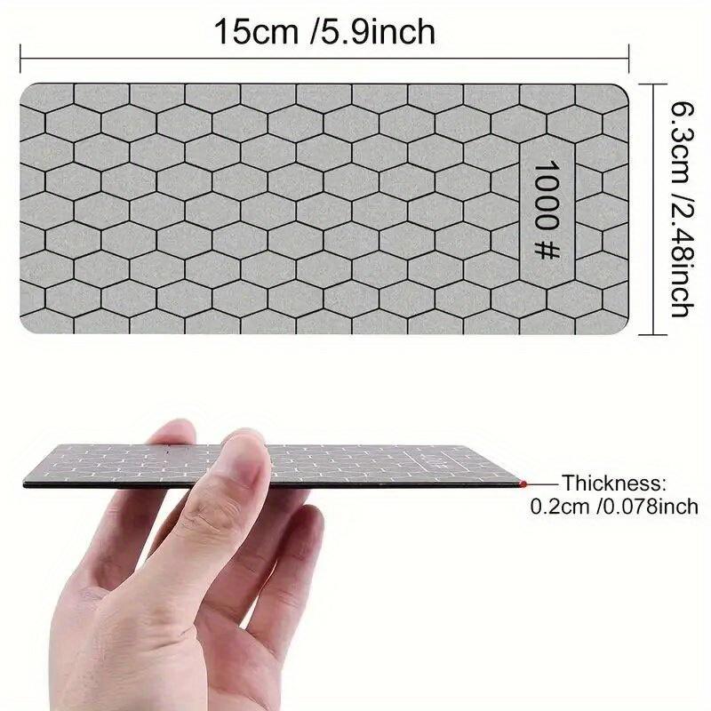1pc Professional Diamond Knives Sharpening Stone Knife Sharpener Ultra-thin Honeycomb Surface Whetstone Tool