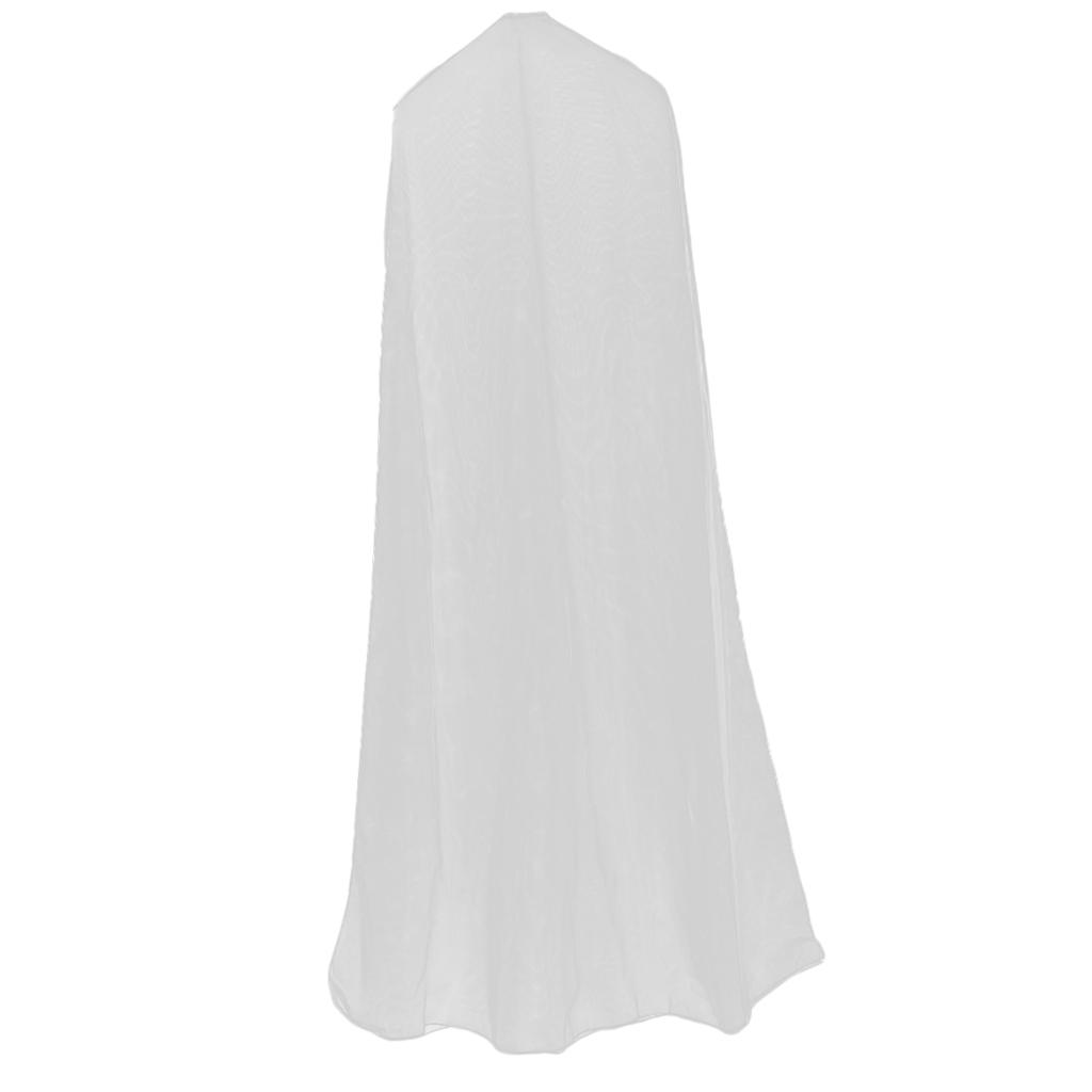 Dustproof, Breathable Wedding Dress Gown Extra Long Garment Storage 1.6M, 1.8M - White,