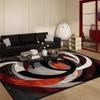 Roter Geometrie Abstrakt Teppich für Wohnzimmer Zuhause Groß Schlafzimmer Dekoration Teppich Leichter Luxus Sofa Couchtisch Rutschfeste Bodenmatte