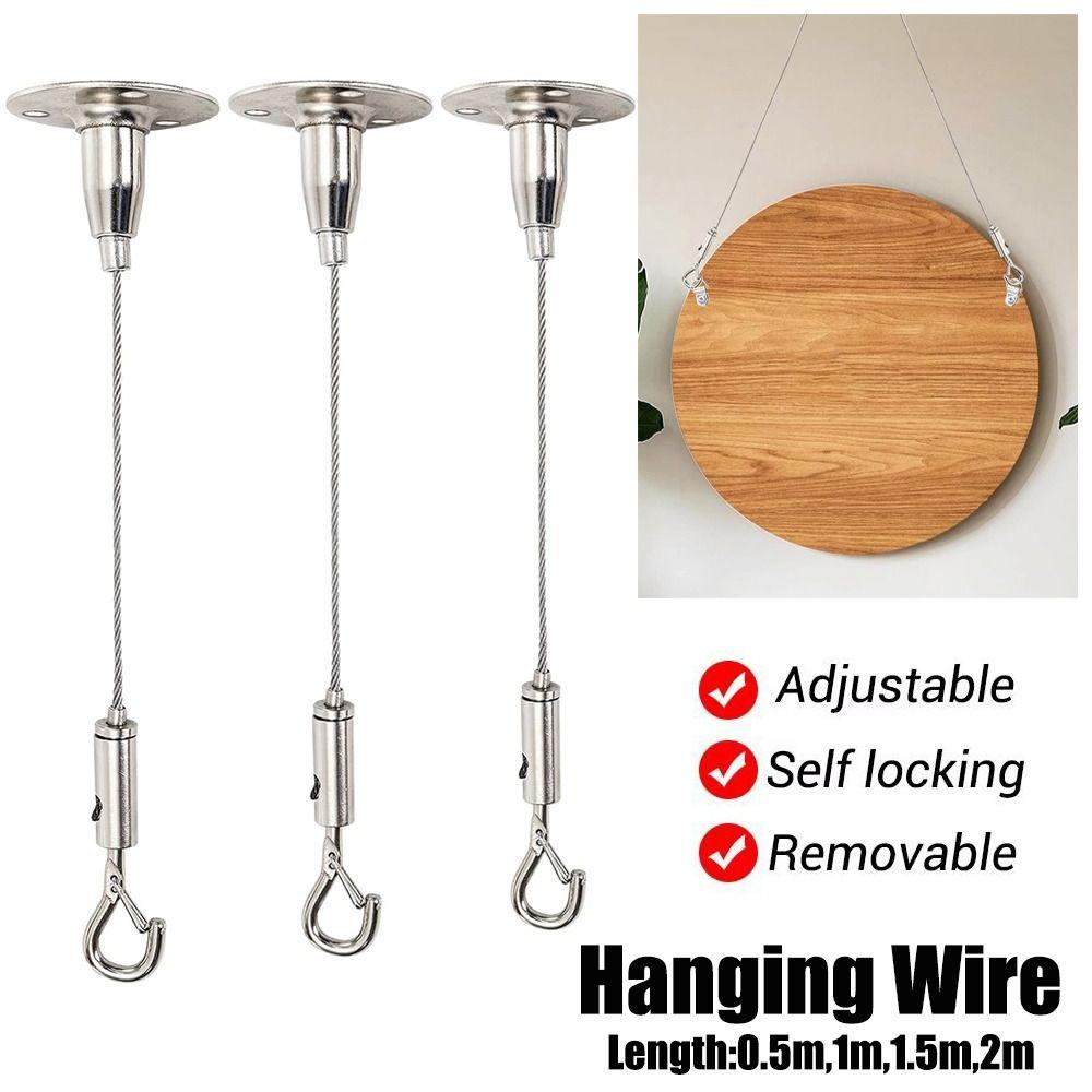 Stainless Steel Wire Rope Adjustable Hanging Rope High Quality Retractable Fastening
