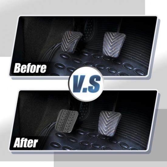 Anti-Slip Clutch Brake Pedal Cover Car Pedal Cover Fit for Mazda B2600 Black