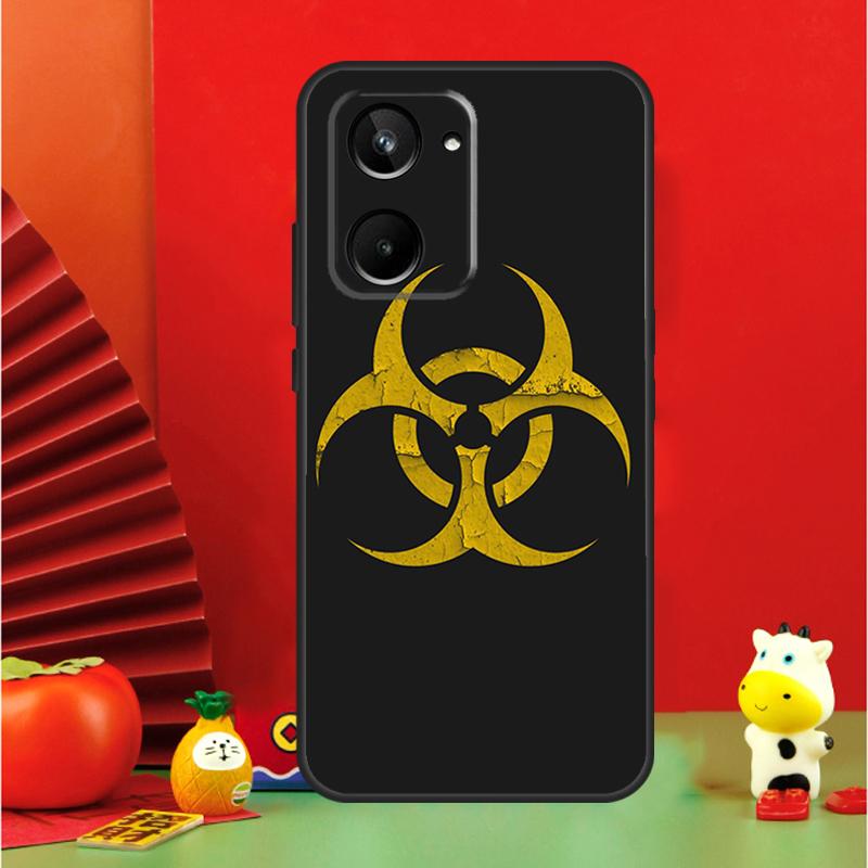 Biohazard Symbol Logo For Realme GT6 GT7 15 Pro 10 11 12 13 14 Pro Plus C65 C67 C63 C61 C55 C51 C53 C35 C75 Case