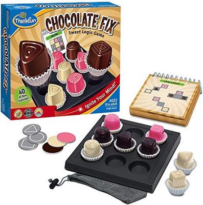 ThinkFun 76330 Spiel zur Entwicklung logischen Denkens Japanische Bedienungsanleitung Ab 8 Jahren "Chocolate Fix" Fähigkeiten, enthalten,