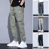 Danmo Frühlings-/Sommer-Cargohose, verschleißfeste Jogginghose für Herren, weicher Stoff, mehrere Taschen, Hose mit elastischer Taille, einfache Kleidung in Übergröße