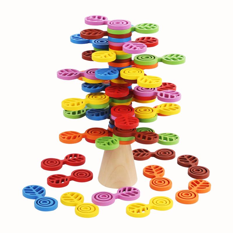 Children's Montessori Rotating Tree Blocks - Educational Toy for Fine Motor Skills