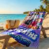 Masha Bear Personalized Text Beach Towel High Absorbency & Quick-Dry Suitable for Swimming Gym Camping Yoga Vacation