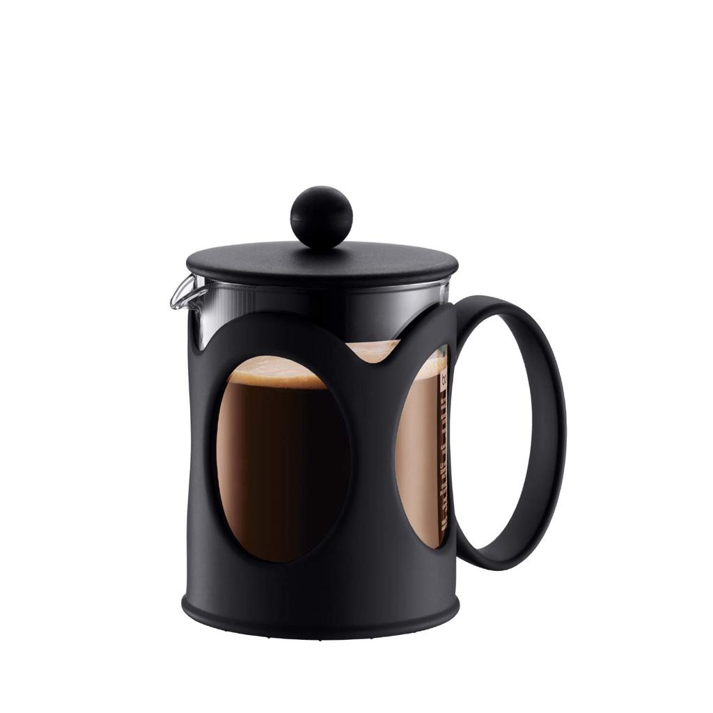 BODUM Kenya French Press Coffee Maker, 500ml, Black, Authentic, 10683-01J