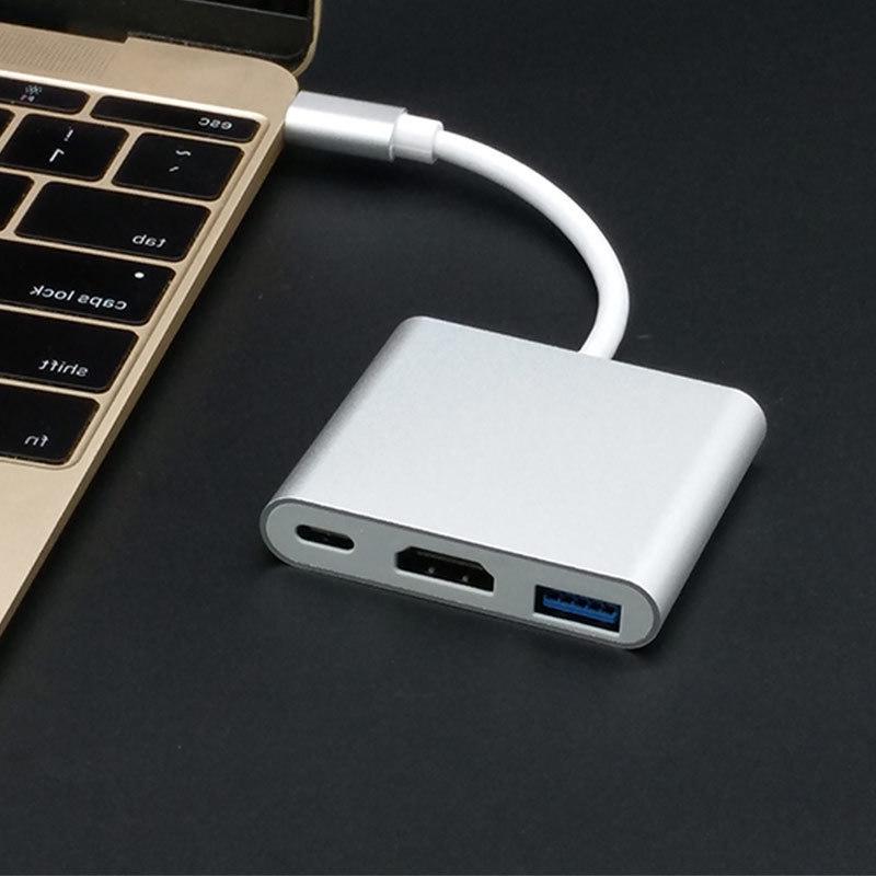 Type-C To HDMI USB Hub with Docking Station Adapter Cable