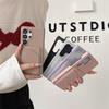Luxury Wallet Card Slot Solid Color Matte Hard PC Phone Case For Samsung S25 Ultra Edge S23 S22 S24 Ultra Plus FE Bumper Cover