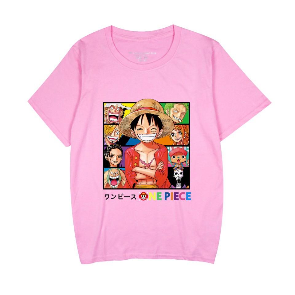ONE PIECE Anime Printed Women Men's Casual Short Sleeve T-Shirt