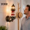 Strandhus Vegglampe Kystfyrtårn Lampe, Harpiks Maritim Vegglampe, Retro Middelhavsstil Dekorativ Unik Gave til Hjemmebelysning, Vanntett
