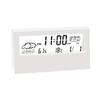 Electronic Thermo Hygrometer Clock 3 in 1 Digital Alarm Large Display Indoor Weather Station for Office Home Bedroom