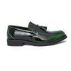 Men Loafers Green Leather Shoes Thick Sole Formal Business Wedding Dress Prom Red Shoes Large Size