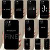 Sad Depression Black Word Phone Case For iPhone 16 15 14 11 12 13 Pro Max Mini Plus X XS Max XR Cover Coque