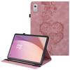 For Lenovo Tab M9 Leather Case Heart Imprint Foldable Stand Card Slot Stylus Holder Tablet Cover