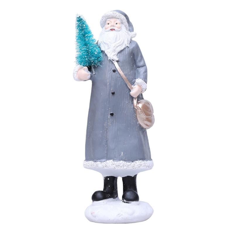 Christmas Figurine Figure Decors Resin Santa Clauses Statue Christmas Decorative Figurine Table Centerpieces for Holiday