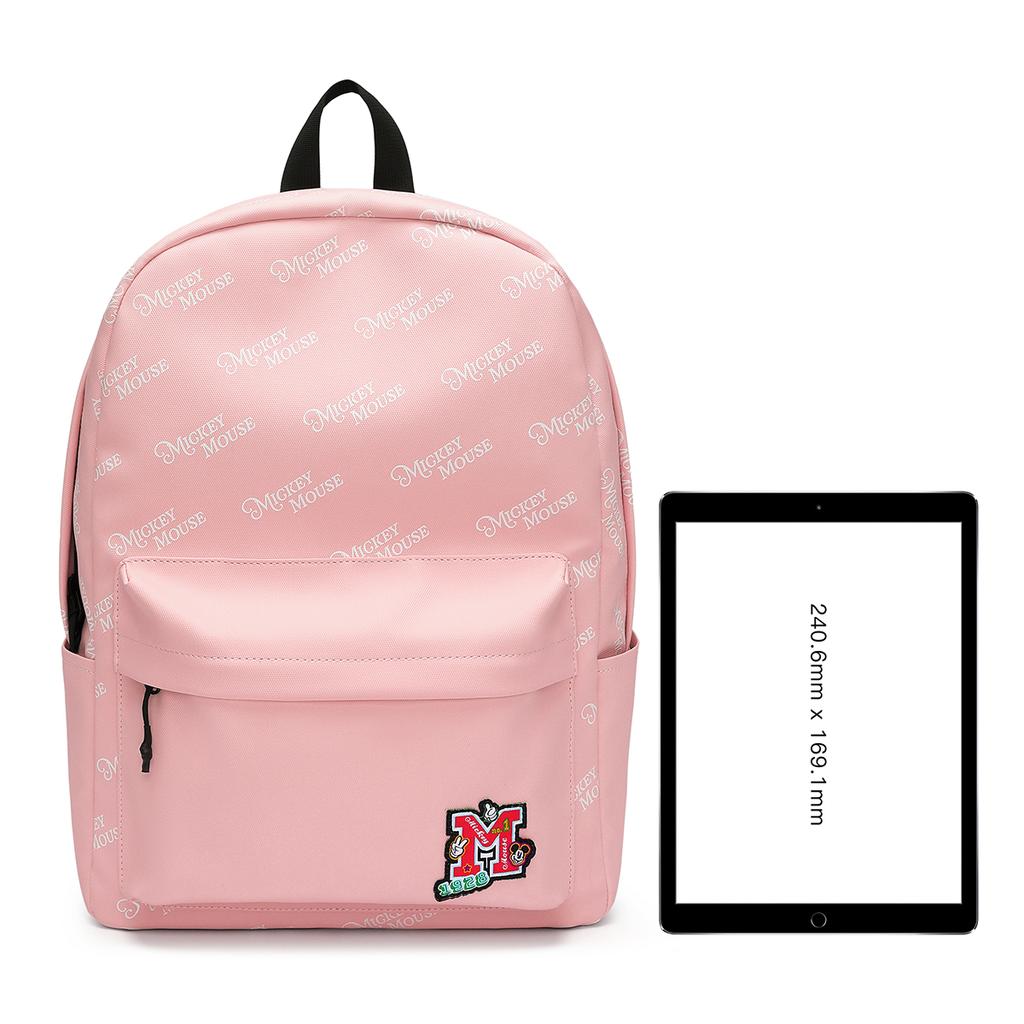 New Disney Mickey Series Fabric Backpack Laptop Bag Unisex White/Black/Pink DHB41490-A