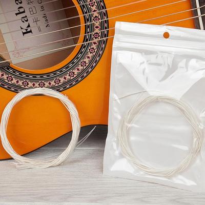 Plating Super Light Classic Guitar Clear Nylon Silver Strings Silver Plated Copper 1 Set Guitar Classical Guitar Strings Set