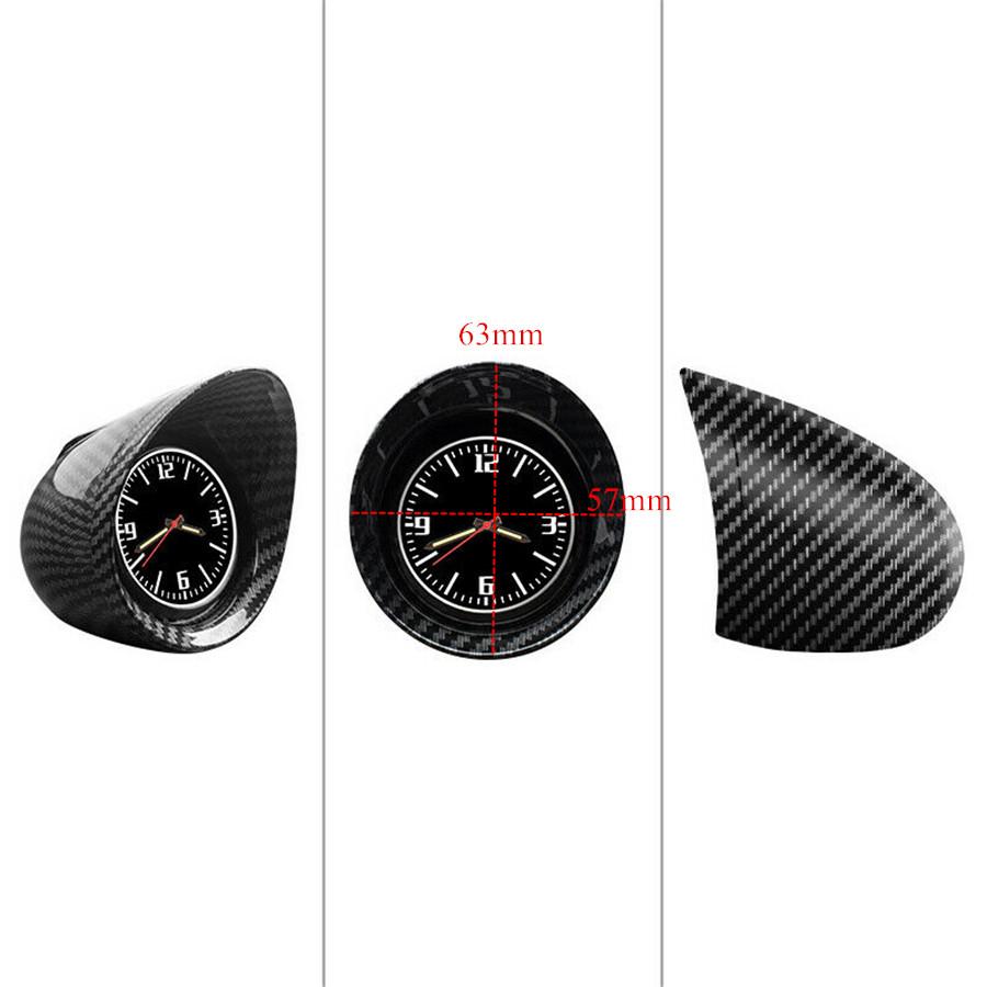 Carbon Fiber  Color Car Truck Interior Dashboard Clock Automotive Luminous Backlight