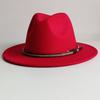 Deep Purple Fedora Felt Hat Men'S And Women'S Universal Solid Color Fedora Hat Women'S  Wide Brim Classic Jazz Hat Church Hat