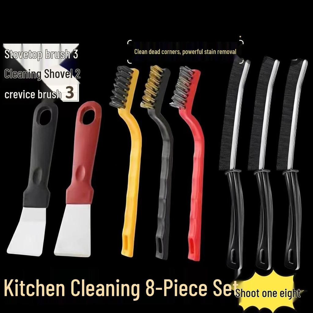 Multi-Functional Kitchen Stove Cleaning Brush Set for Stain and Oil Removal