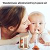 Wooden Musical Instruments For Infants Aged 0-3 Years, Early Childhood Education, Cross-border E-commerce, , Multi-functional Wooden Safety Inst