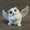 Cute Mini Owl Ornament Plastic Desktop Decorations Car Home Bonsai Decorations 3D Printing Creative and Novel Gifts