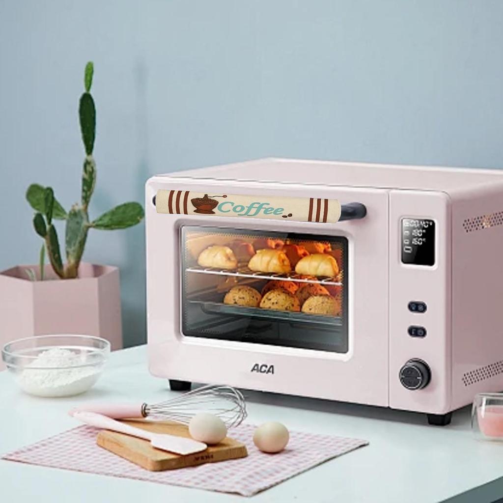 3PS Burlap Handle Covers for Refrigerator & Microwave: Kitchen Appliance Dust Covers