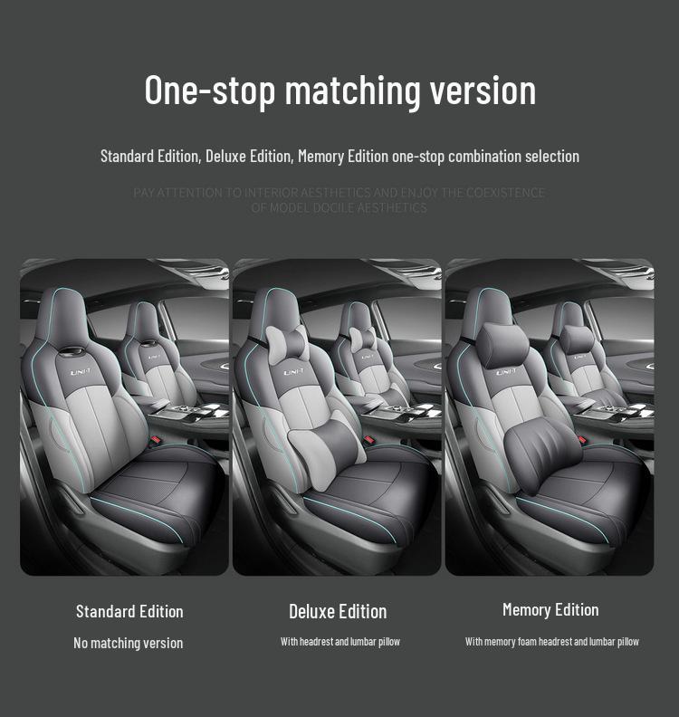 Universal Leather Car Seat Cushion for Five-Seaters - All-Season Model