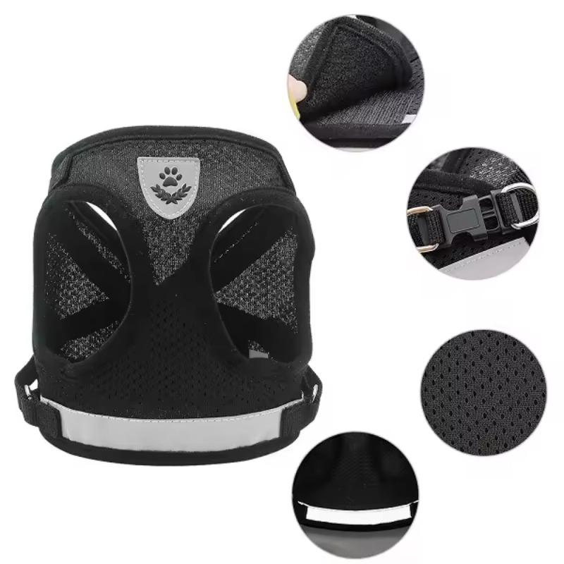Cat Collar Vest Harness Leash for Dogs Cats Kitten Adjustable Reflective Puppy Lead Travel Walking Rope Pet Accessories Supplies