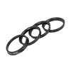 Partuto Set of 4 73.1mm To 65.1mm Universal Hub Centric Rings - Plastic 3m