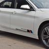 2 PCS M Motorsport Sticker Car Side Door Reflective Sticker For BMW X1 X3 X5 X6 M3 M5 M6 E46 E39 E90 E60 E36 Car Styling