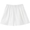 Baitu Women's Summer High-Waist White Shorts