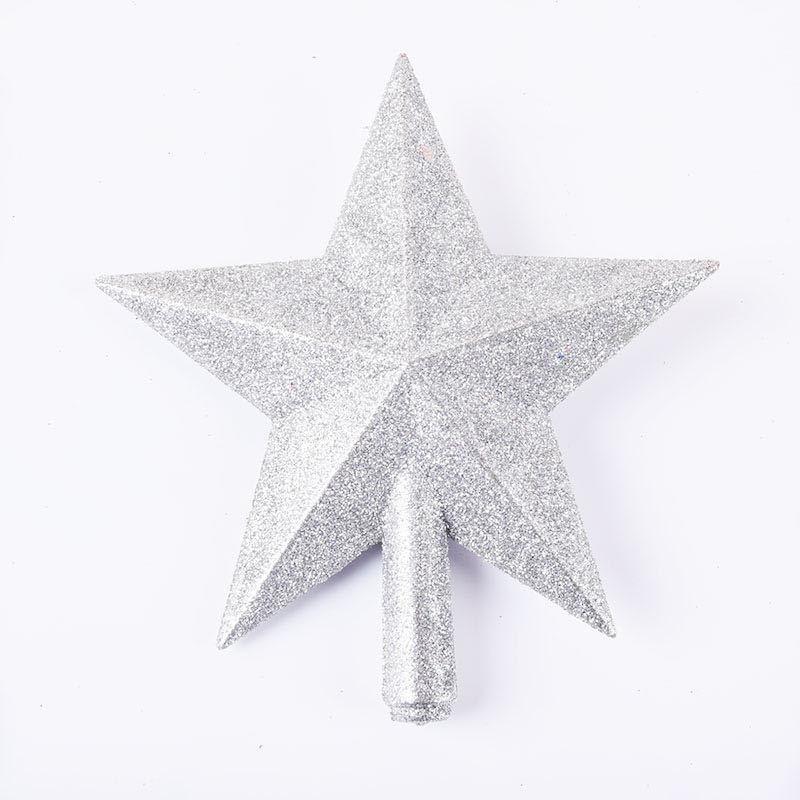 15/20cm Christmas Tree Top Star Merry Christmas Decorations for Home Shiny Gold Powder Five-pointed Star New Year's Ornament