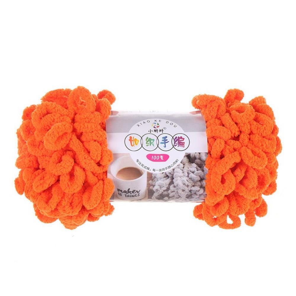 

Cushion Yarn 100g/Roll Finger Loop Yarn Hand Woven Soft Chunky Yarn Anti-pilling Multi-color DIY Knitting Thread Scarf Knitting