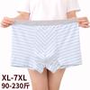 Baumwoll Herren Unterwäsche Mittlere Taille Übergröße Gestreift Bedruckt Nahtlos Vier-Ecken Unterwäsche