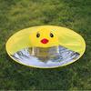 Little Yellow Duck Children's Flying Saucer Raincoat for Boys and Girls, Poncho Rain Cape with Umbrella Hood, Douyin Same Style Rainwear for Students