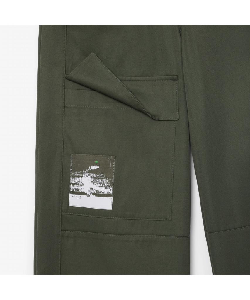 LACOSTE Women'S Side Flap Wide Fit Cotton Pants Hf2452-55G Hcf