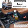 Center console cup holder suitable for Ford Maverick 2022-2025 front seat armrest box double cup seat cushion accessories