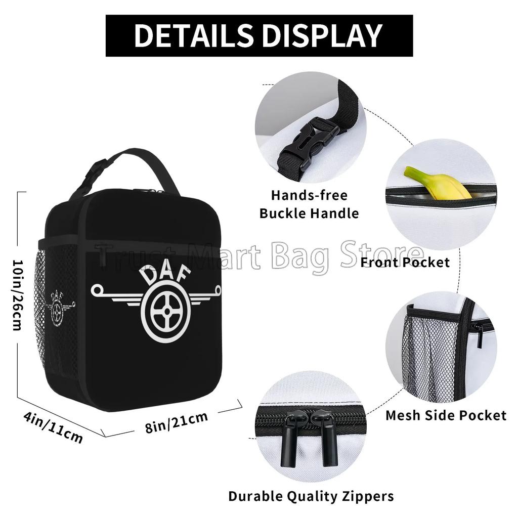 Print Insulated Lunch Bag Reusable Portable Waterproof Lunch Box Cooler Thermal Oxford Bento Tote for Work Picnic
